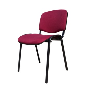 Scaun vizitator MF ISO BLACK, Bordo stofa cagliari Scaun vizitator MF ISO BLACK, Bordo stofa cagliari