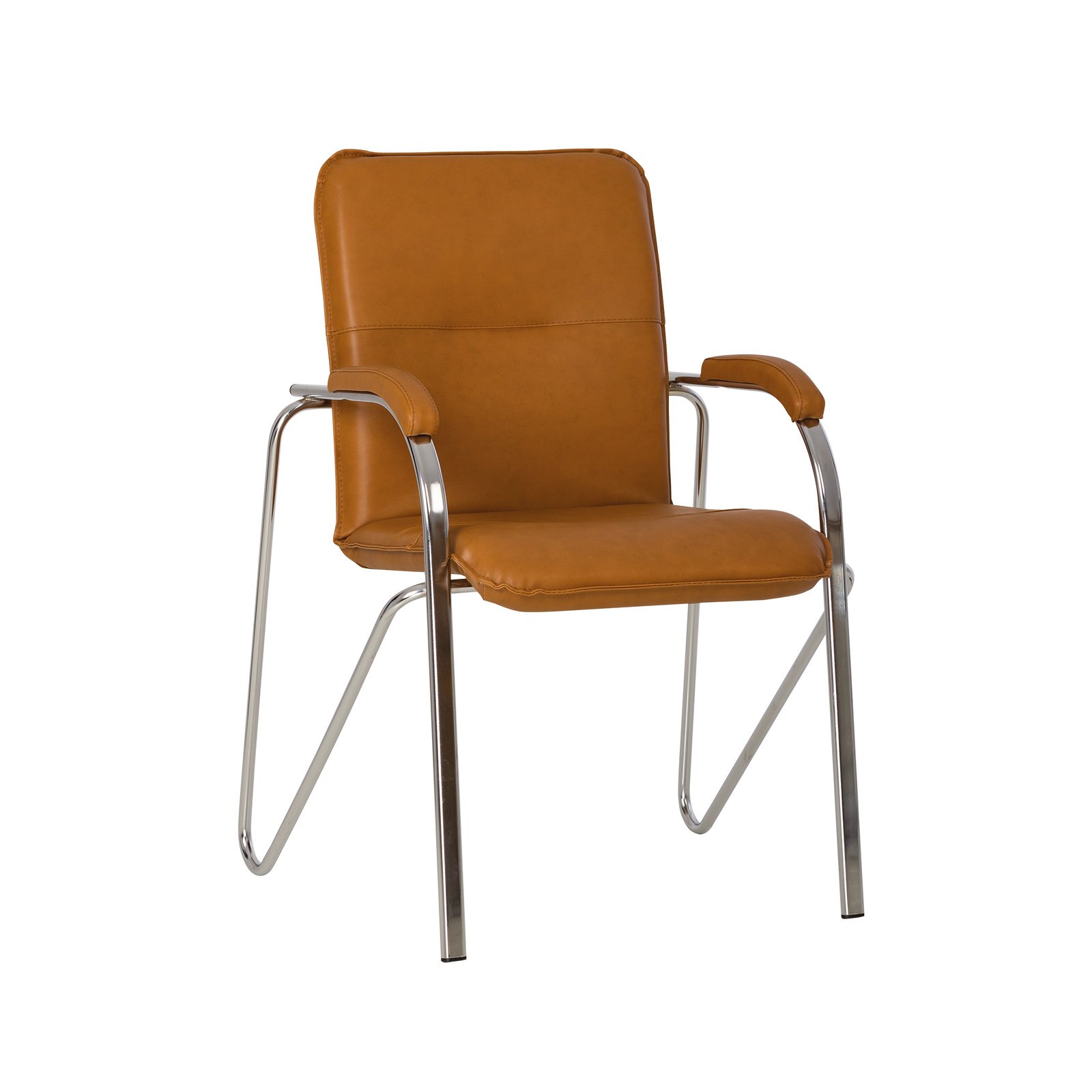 Scaun vizitator MF SAMBA Soft, Aramiu, piele ecologica