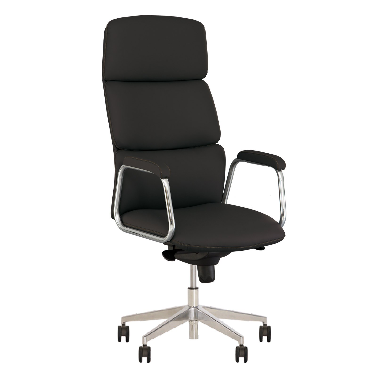 Scaun directorial MF CALIFORNIA, Negru piele naturala