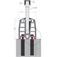 Piesa principala seria BV 8500, fixare sticla laminata si securizata 6.6.2 sau 8.8.2 mm