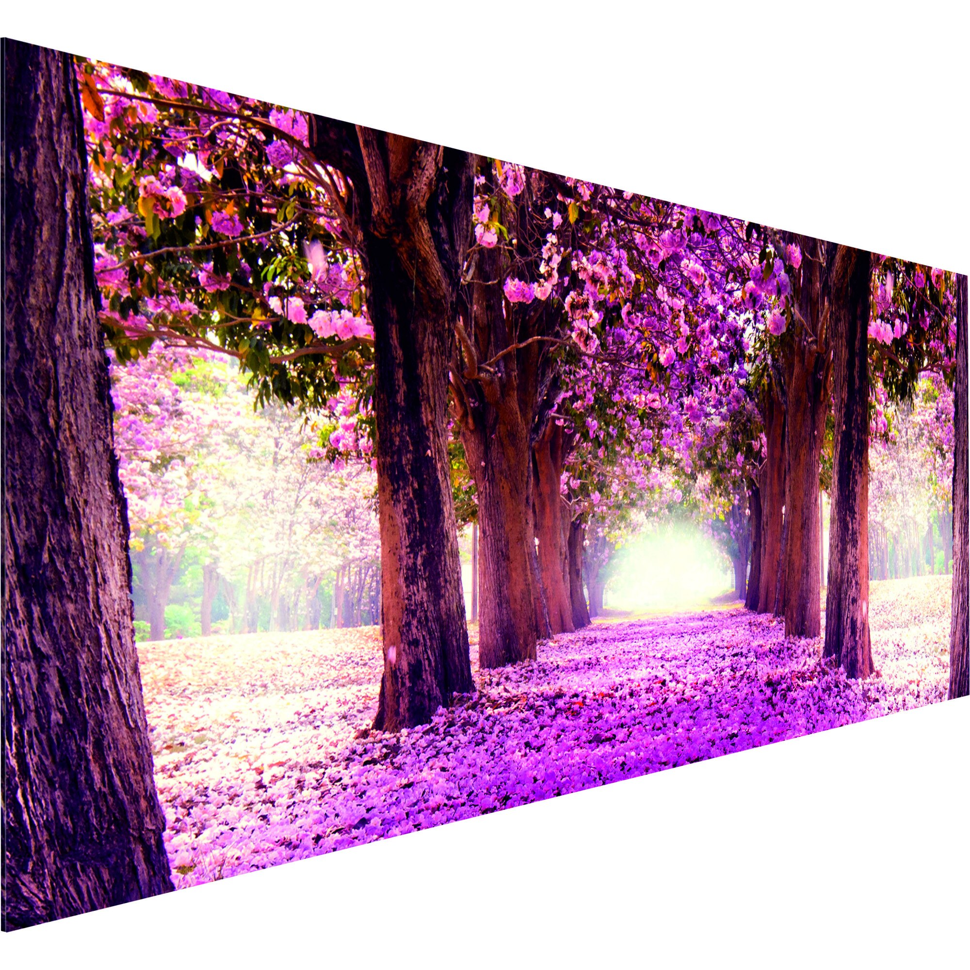 Tablou canvas - Gradina Fuchsia - 120 x 40 cm