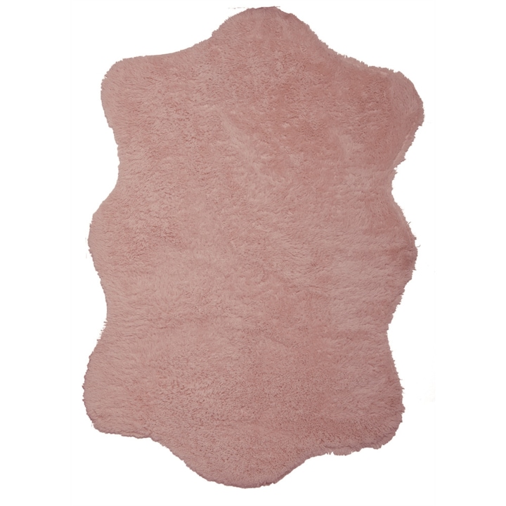 Covor mic pufos 80 x 90 cm, roz , Dopland