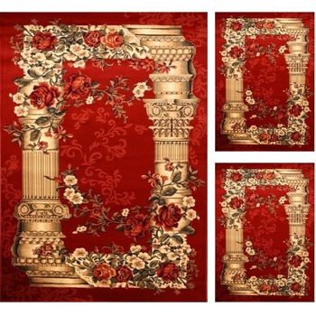 Set 3 Covoare Lotos 532 Coloane, Rosu: 2 buc. 80x150 cm, 1 buc. 160x230 cm. Rosu 80 x 150 Set 3 Covoare Lotos 532 Coloane, Rosu: 2 buc. 80x150 cm, 1 buc. 160x230 cm. Rosu 80 x 150