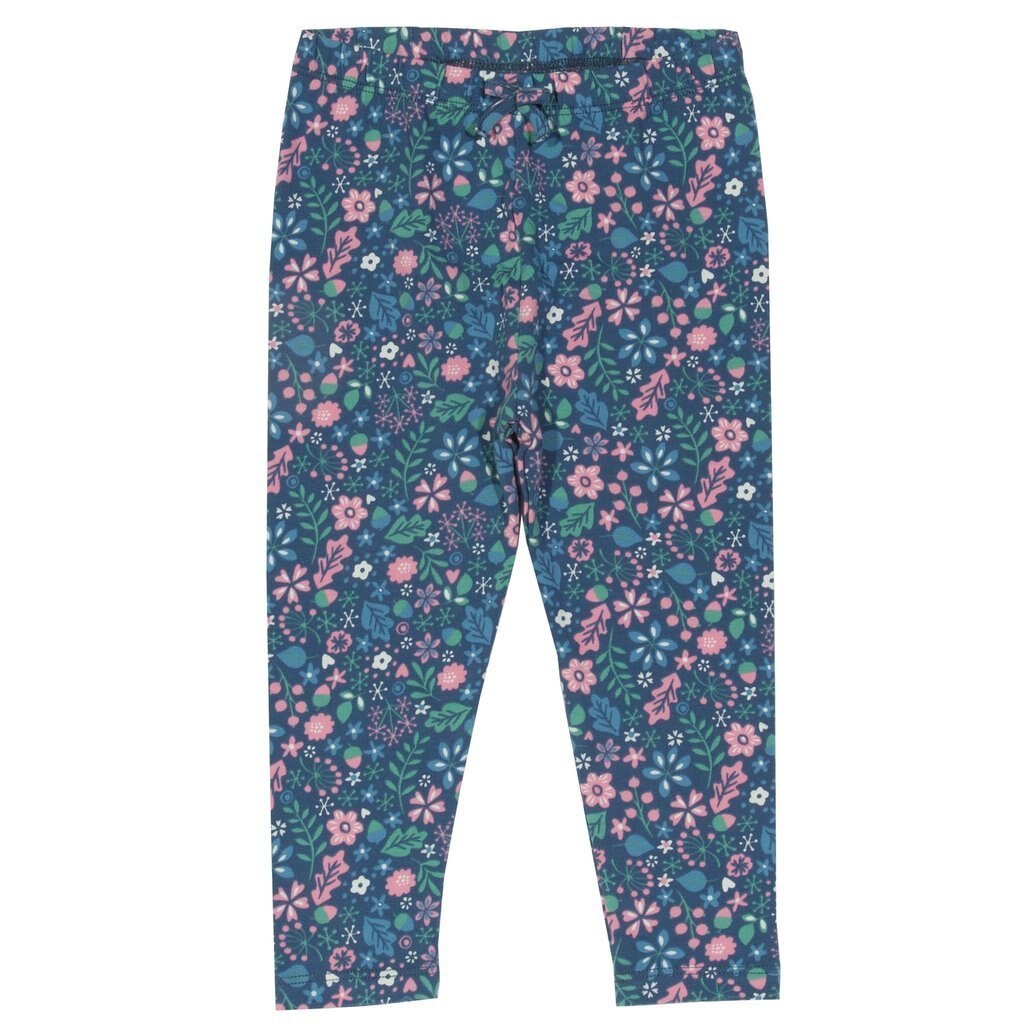 Pantaloni pentru fetite din jerseu moale de bumbac organic, Mini acorn leggings, Multicolor
