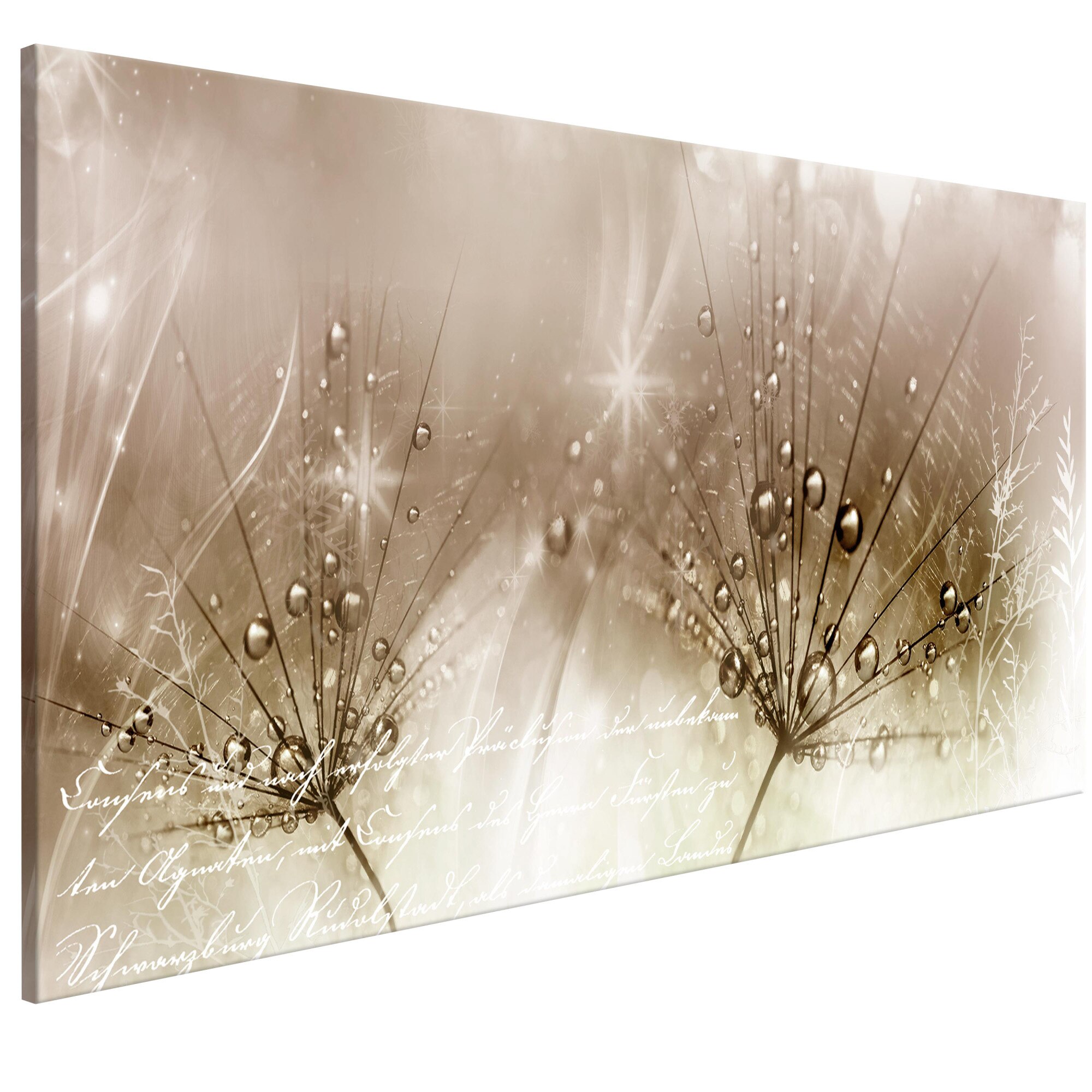 Tablou canvas - Picaturi de roSu maroniu larg - 100 x 45 cm