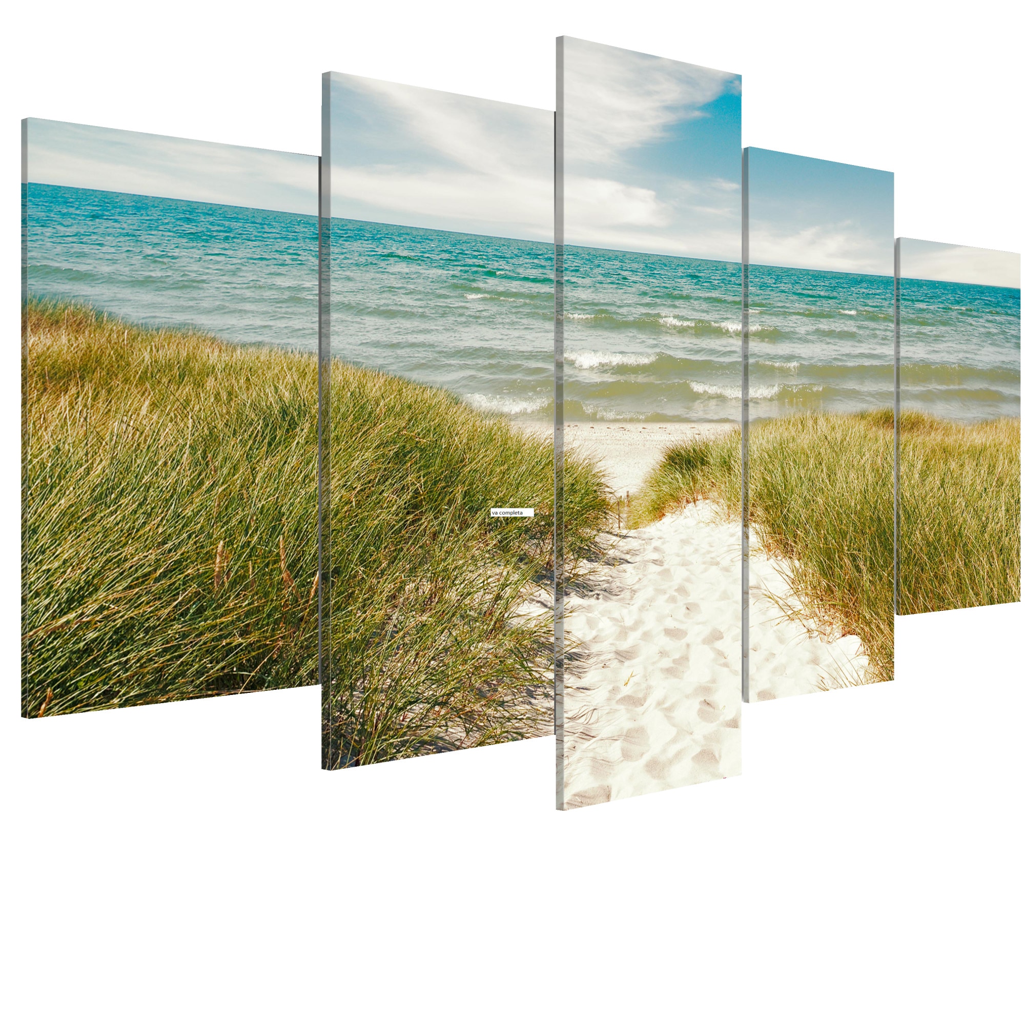 Tablou canvas 5 piese - Sea Melody - 100 x 50 cm