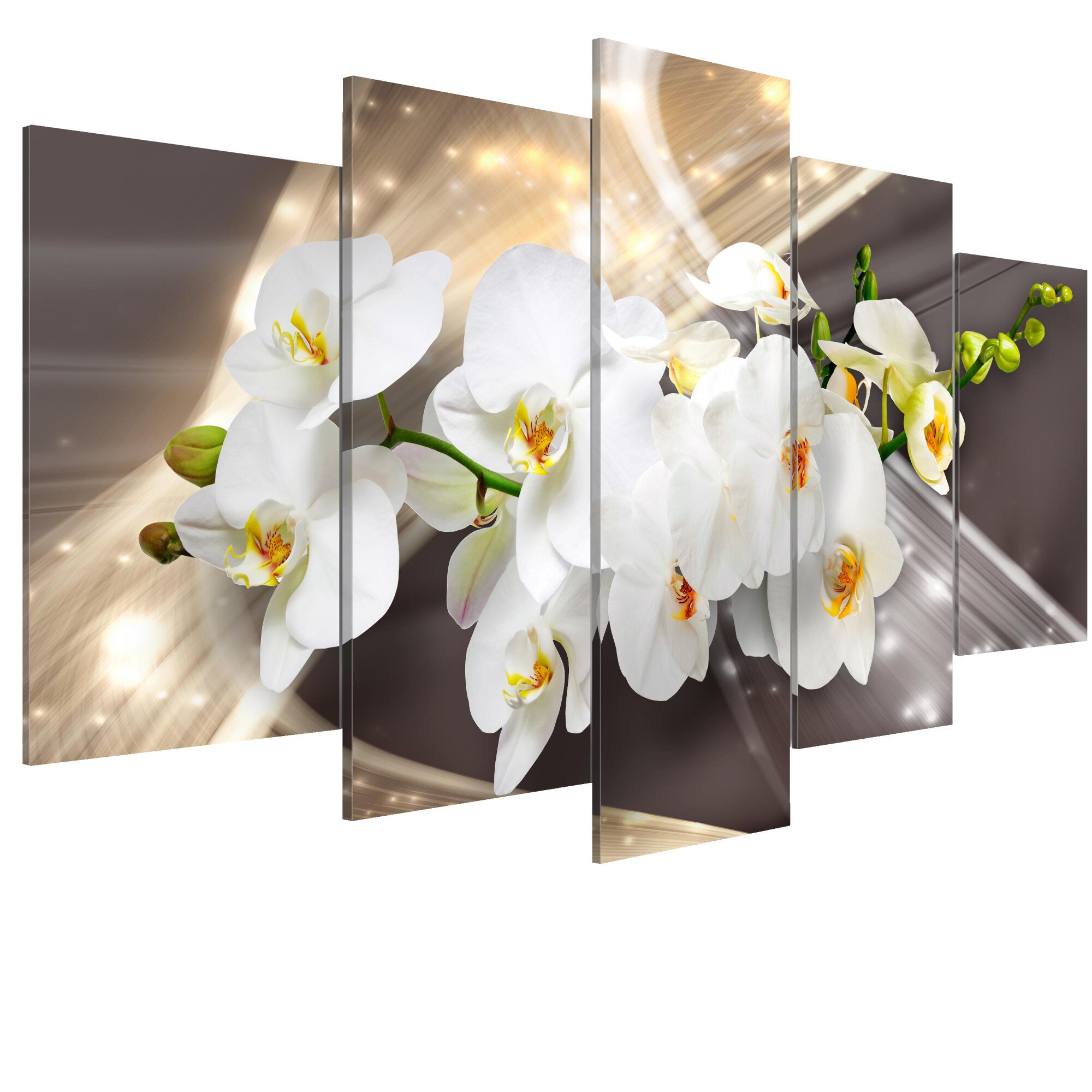Tablou canvas 5 piese - Sash de Aur - 100 x 50 cm