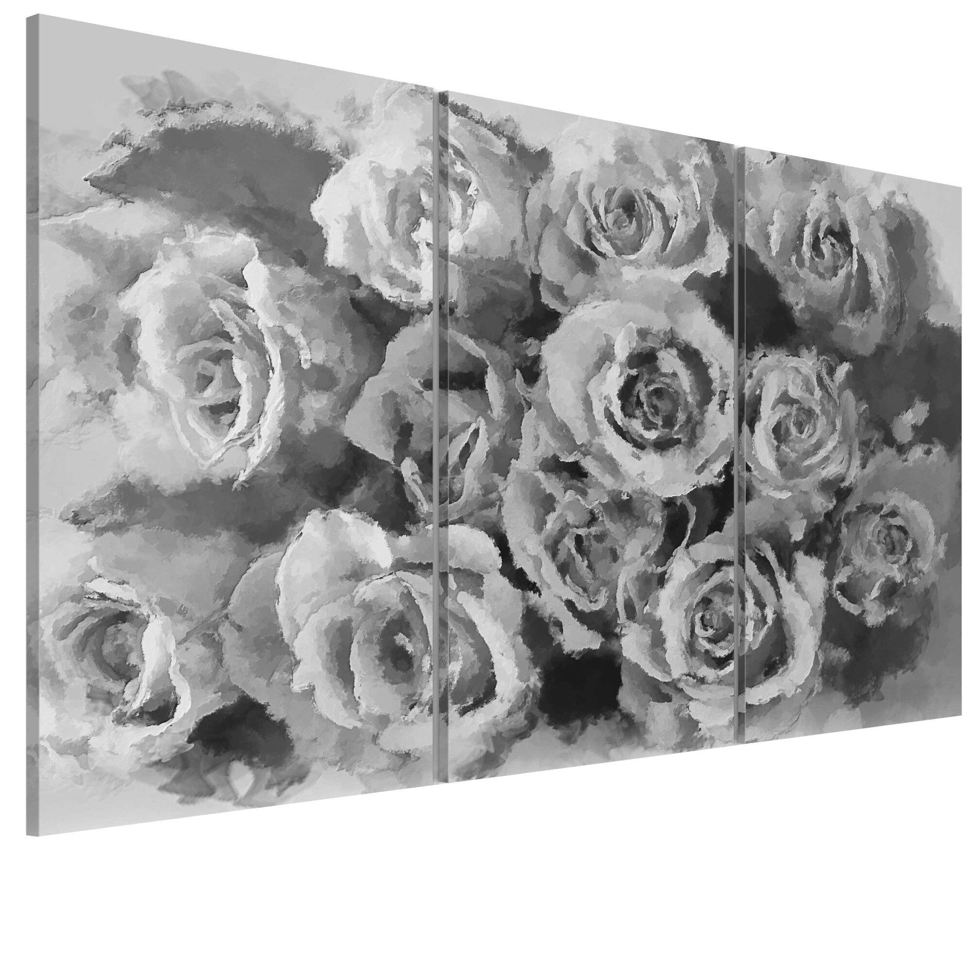 Tablou canvas 3 piese - Douazeci trandafiri trandafiri - 90 x 60 cm
