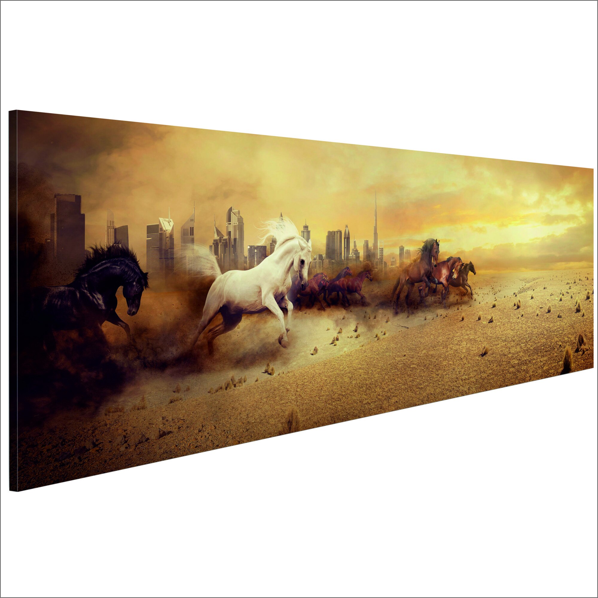 Tablou canvas - OraSul armasarilor - 135 x 45 cm