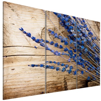Tablou canvas 3 piese - Lavander - 90 x 60 cm Tablou canvas 3 piese - Lavander - 90 x 60 cm