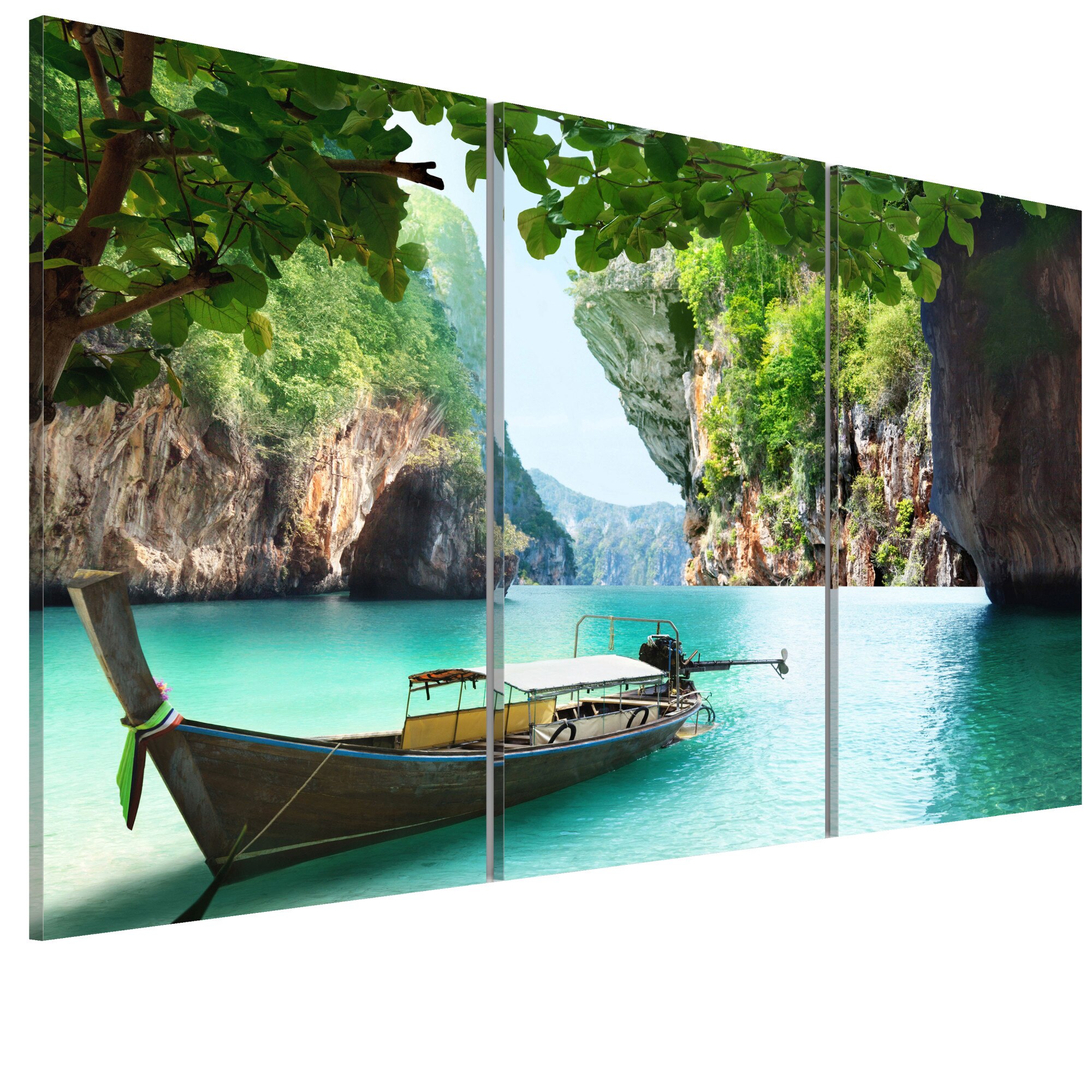Tablou canvas 3 piese - Calatorie solitara - 90 x 60 cm