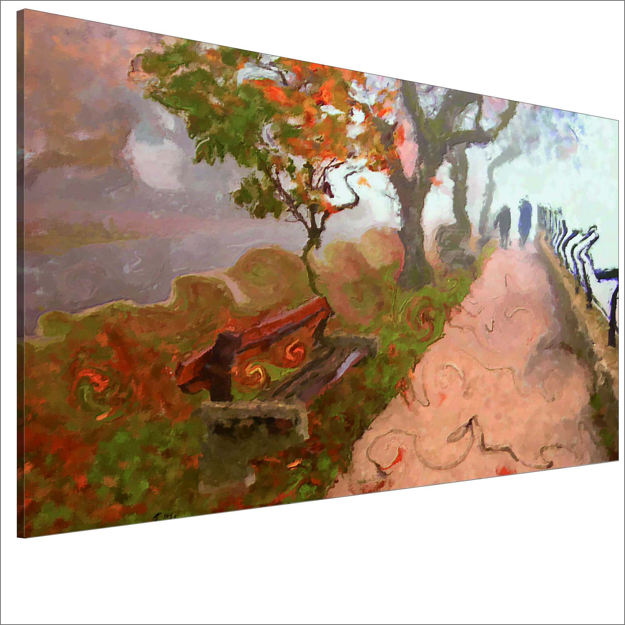 Tablou canvas - Promenada de toamna - 120 x 80 cm