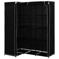 dulap tip sifonier vidaxl tapiterie textila si cadru metalic negru 130 x 87 x 169 cm imagen 44_0_
0