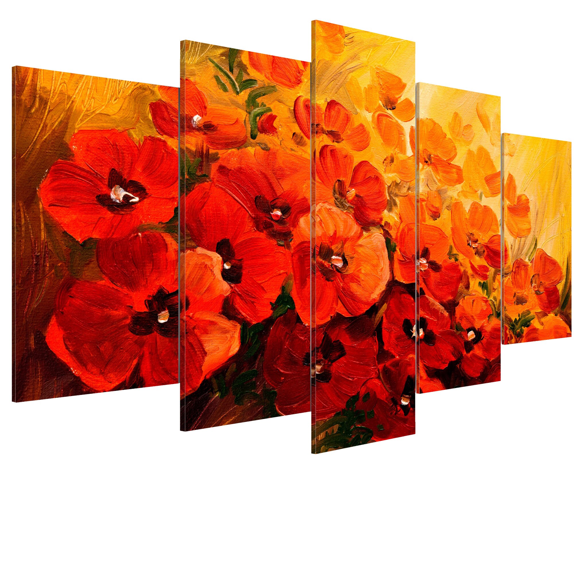 Tablou canvas 5 piese - tara maStilor - 200 x 100 cm