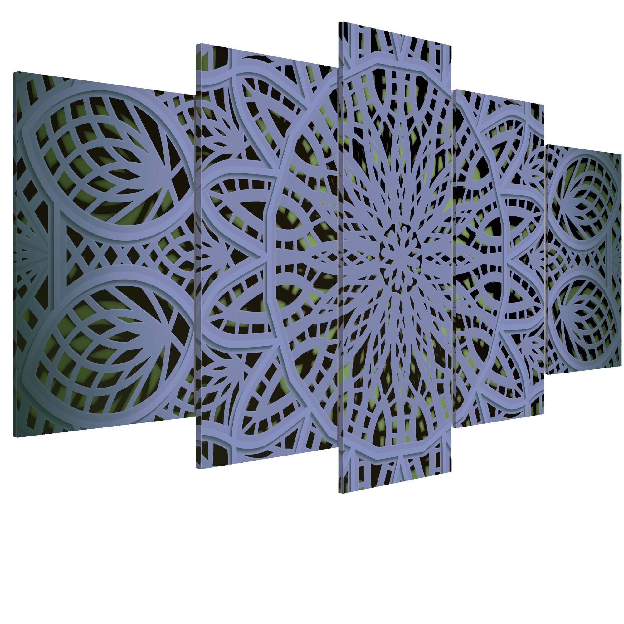 Tablou canvas 5 piese - Vis de Heather - 100 x 50 cm