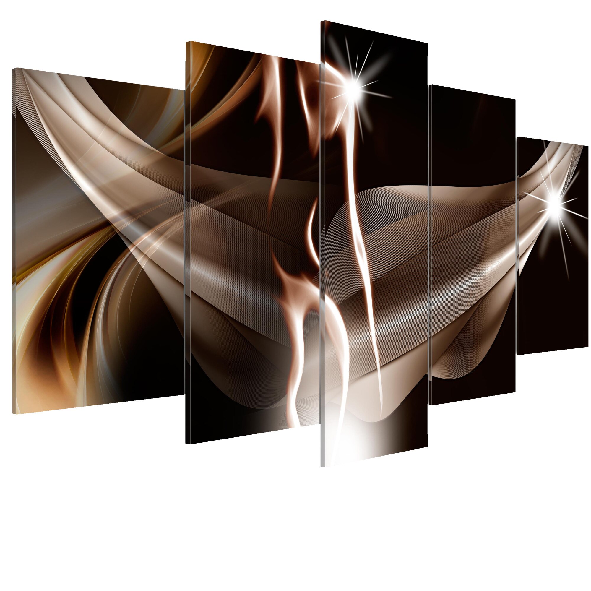 Tablou canvas 5 piese - Valul senzualitatii - 200 x 100 cm