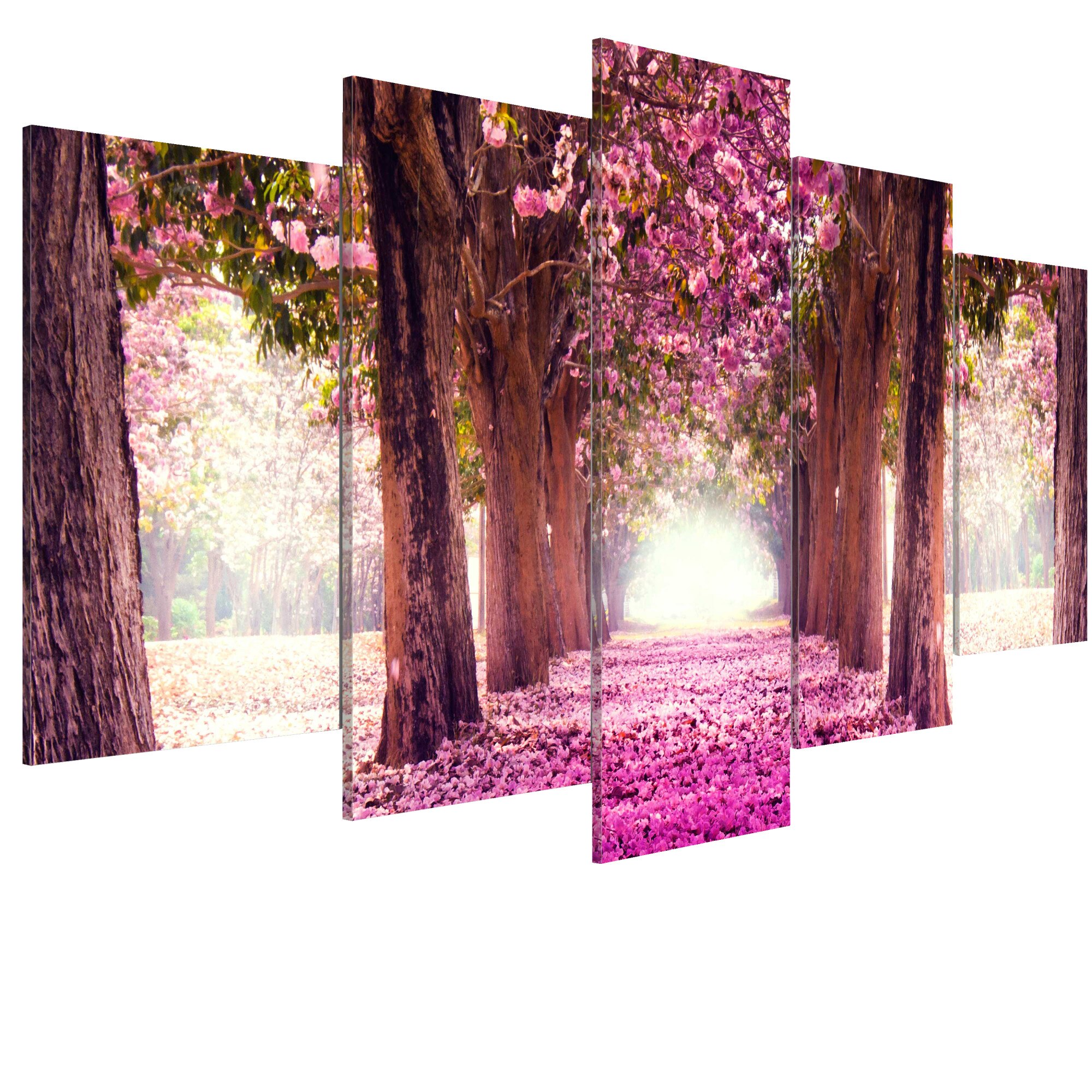 Tablou canvas 5 piese - Urmeaza frumusetea - 200 x 100 cm