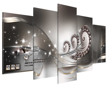 Tablou canvas 5 piese - Trei scoici - 100 x 50 cm Tablou canvas 5 piese - Trei scoici - 100 x 50 cm