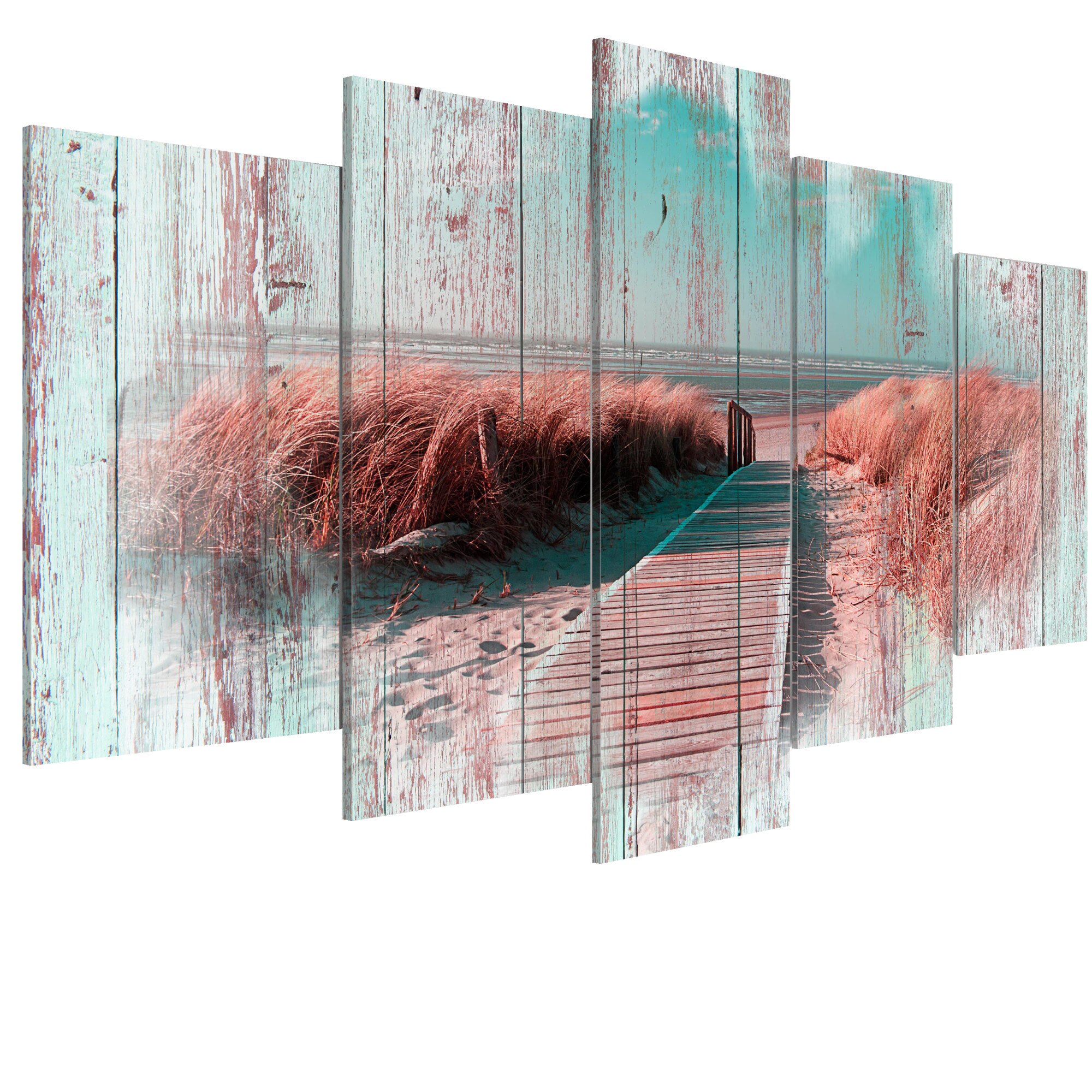 Tablou canvas 5 piese - Umbra trecutului - 200 x 100 cm