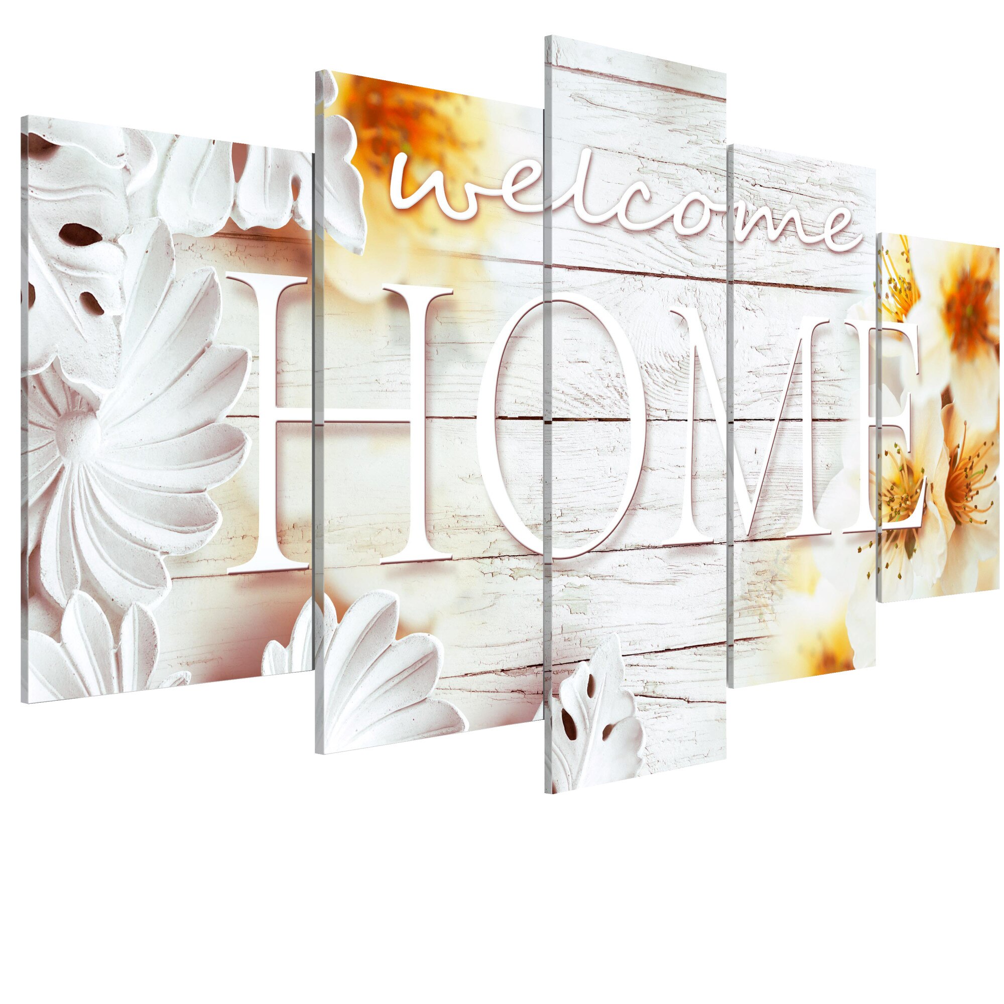 Tablou canvas 5 piese - Vara acasa - 200 x 100 cm