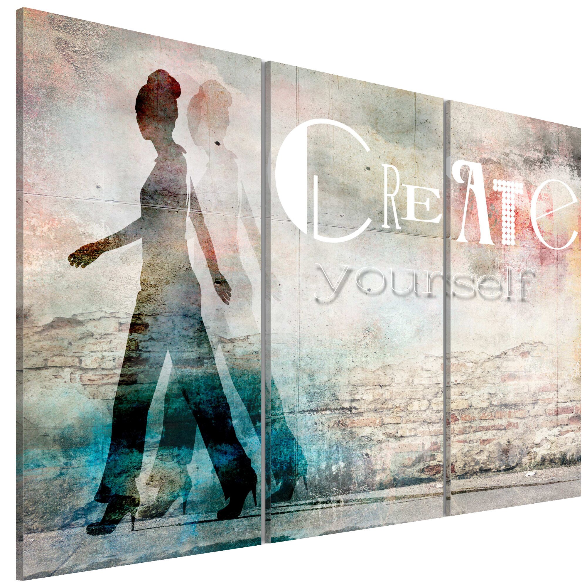 Tablou canvas 3 piese - Creati-va tripticul - 90 x 60 cm