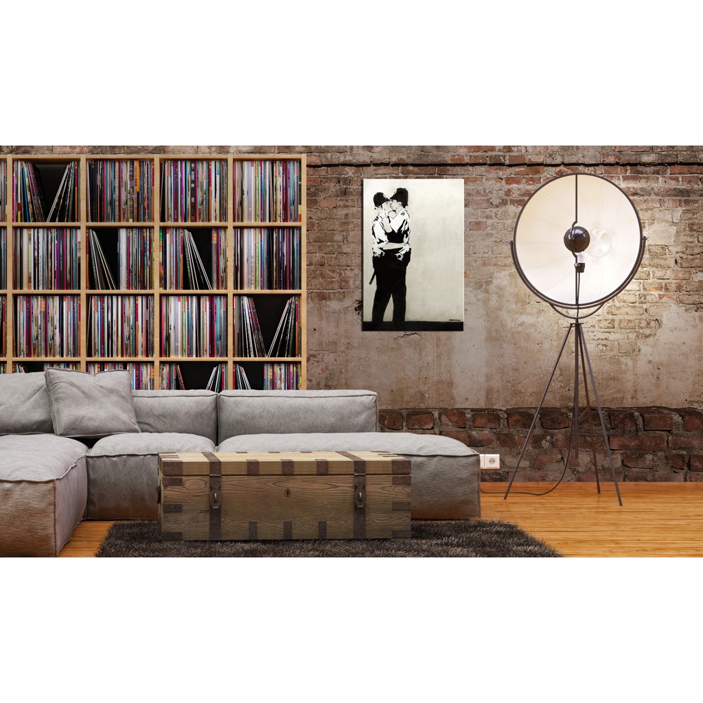 Tablou canvas - Sarut Coppers de Banksy - 80 x 120 cm