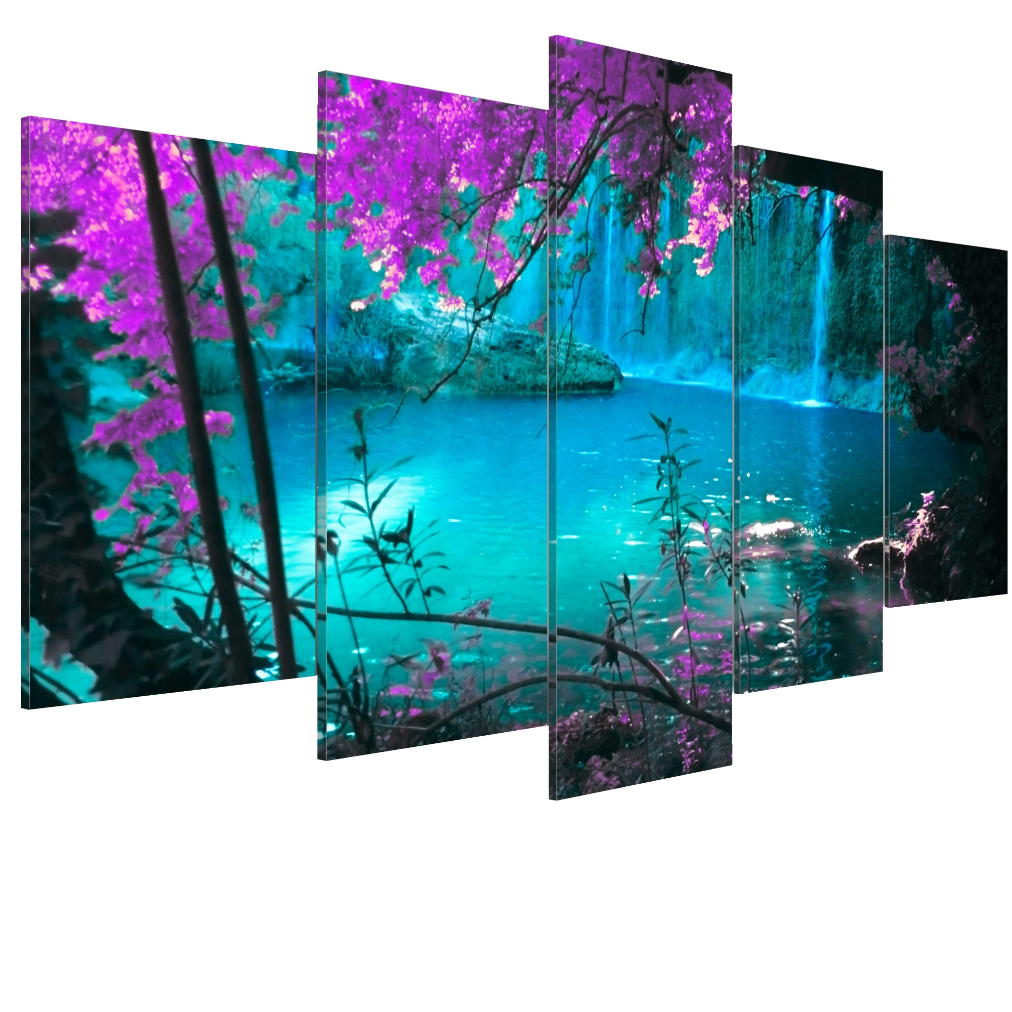 Tablou canvas 5 piese - Retragere calma - 200 x 100 cm