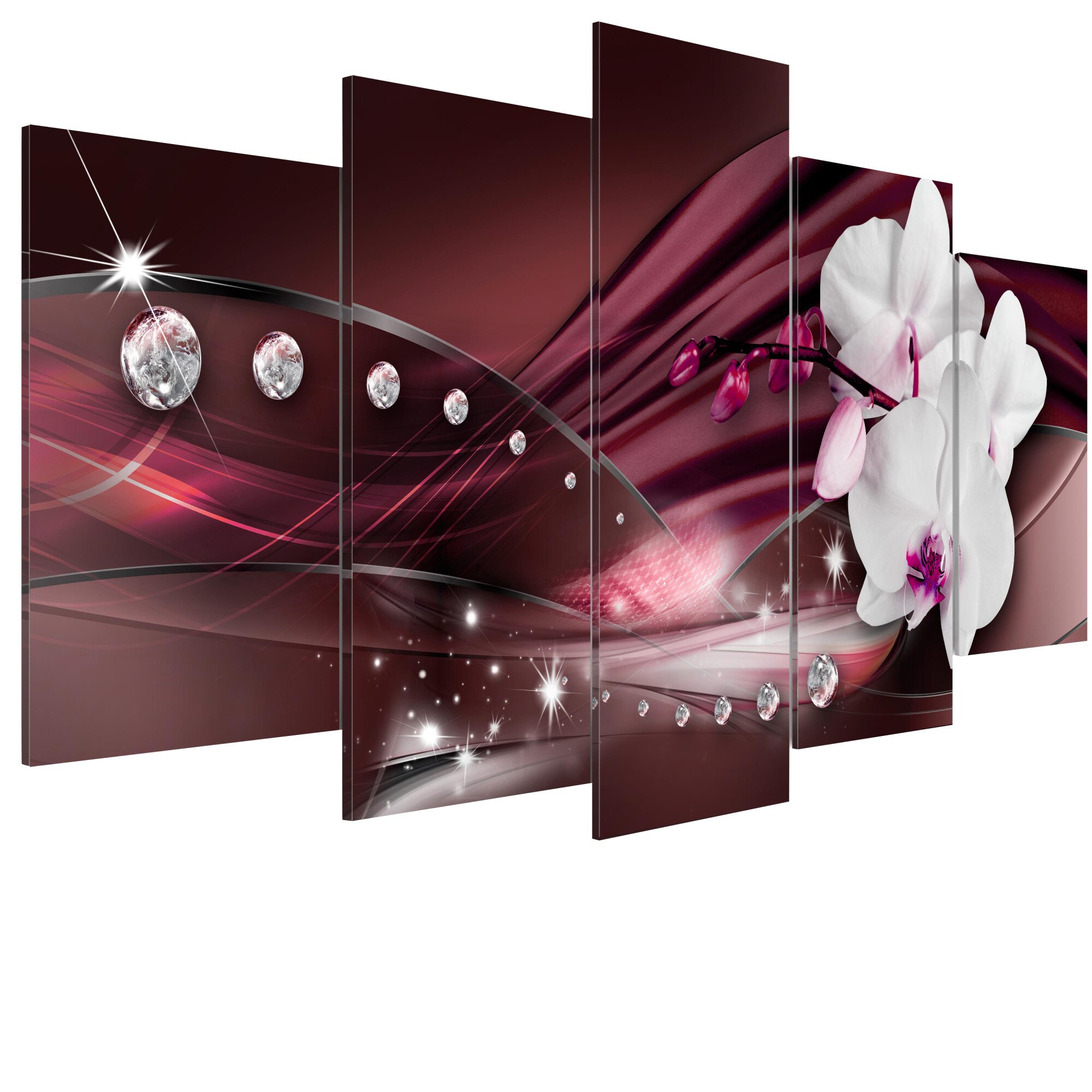Tablou canvas 5 piese - Roua de diamant - 100 x 50 cm