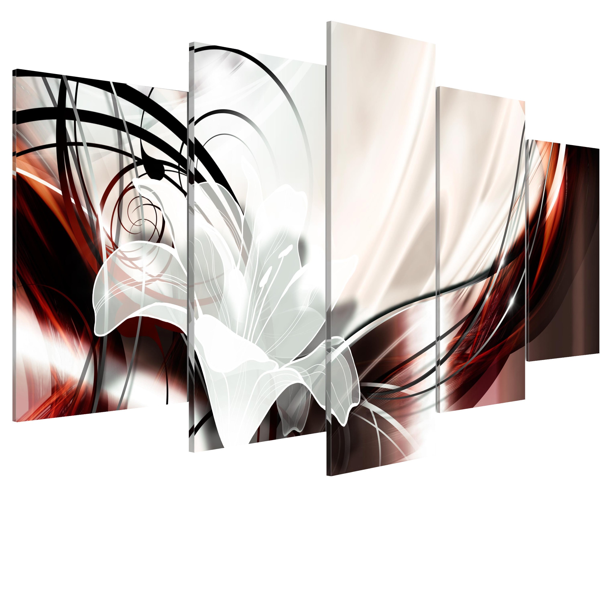 Tablou canvas 5 piese - Regina dragostei - 200 x 100 cm