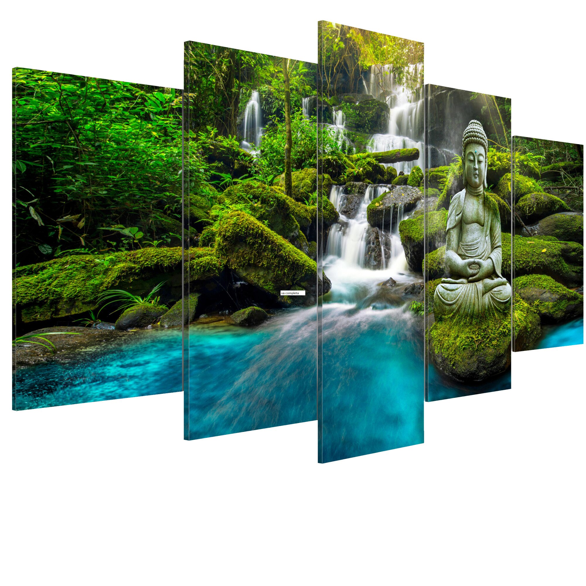 Tablou canvas 5 piese - Sanctuarul Armoniei - 200 x 100 cm