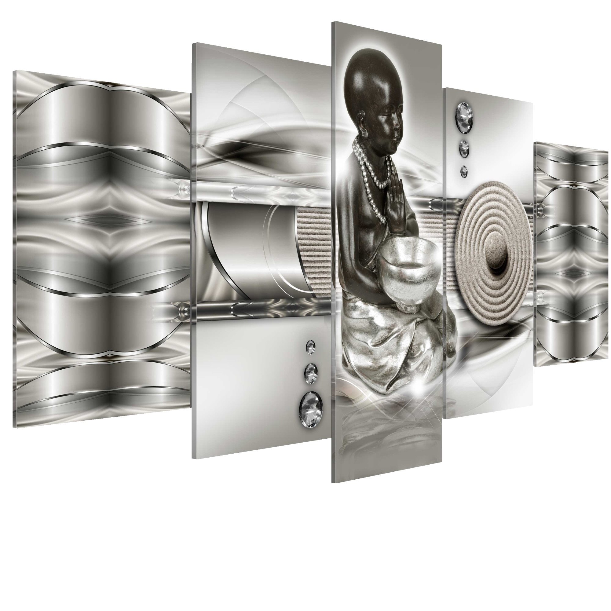 Tablou canvas 5 piese - Zen abstract - 200 x 100 cm