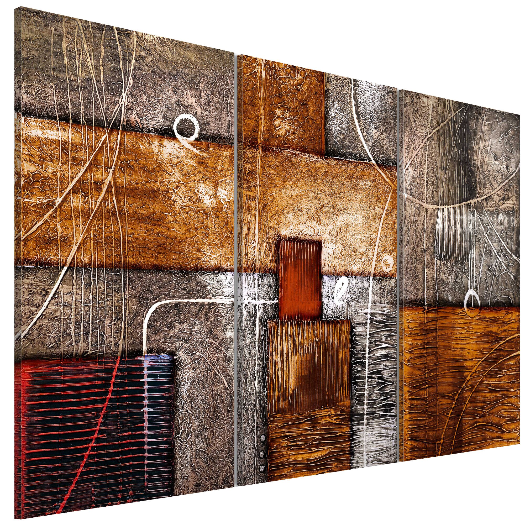Tablou canvas 3 piese - Strazile oraSului - 90 x 60 cm