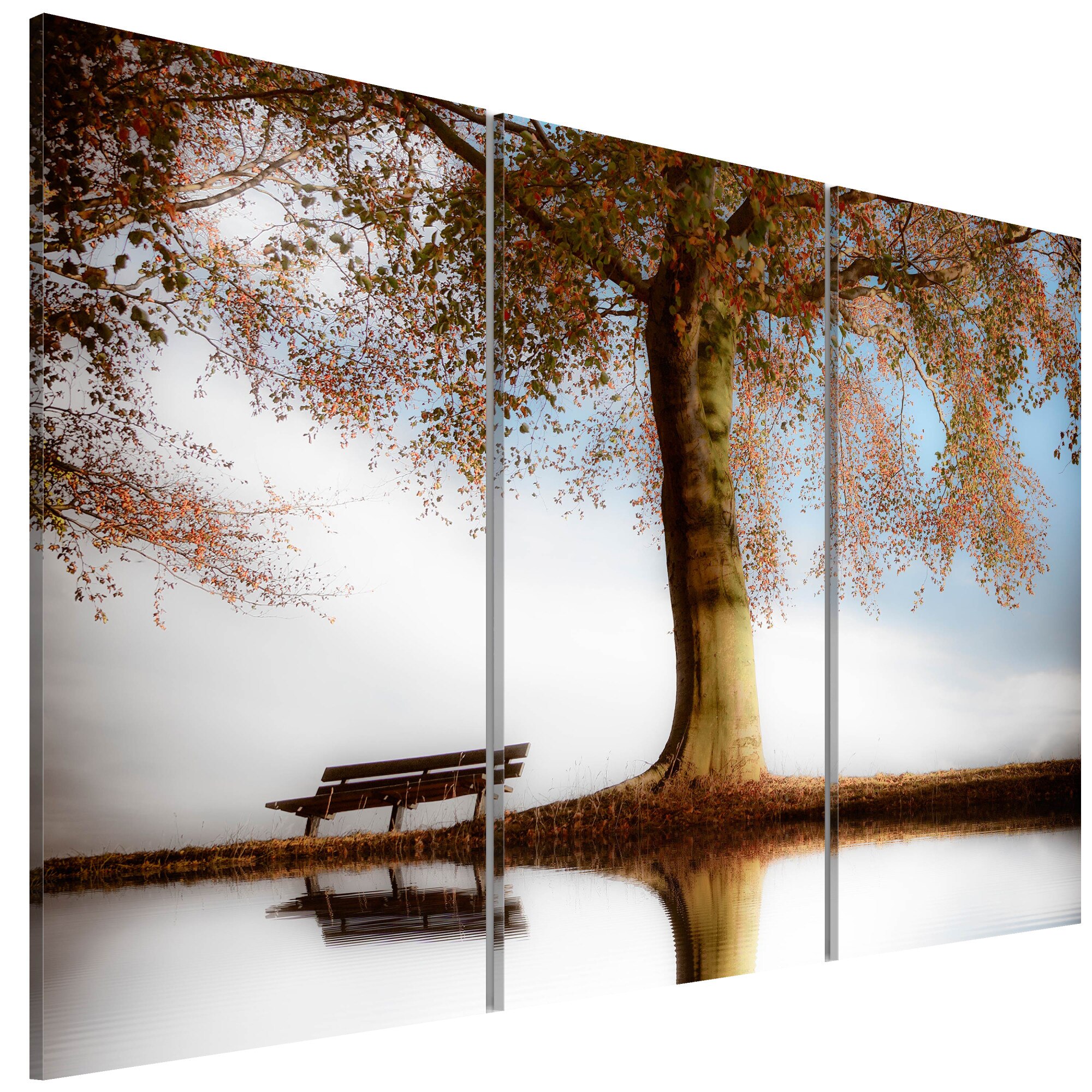 Tablou canvas 3 piese - Peisaj poetic - 90 x 60 cm