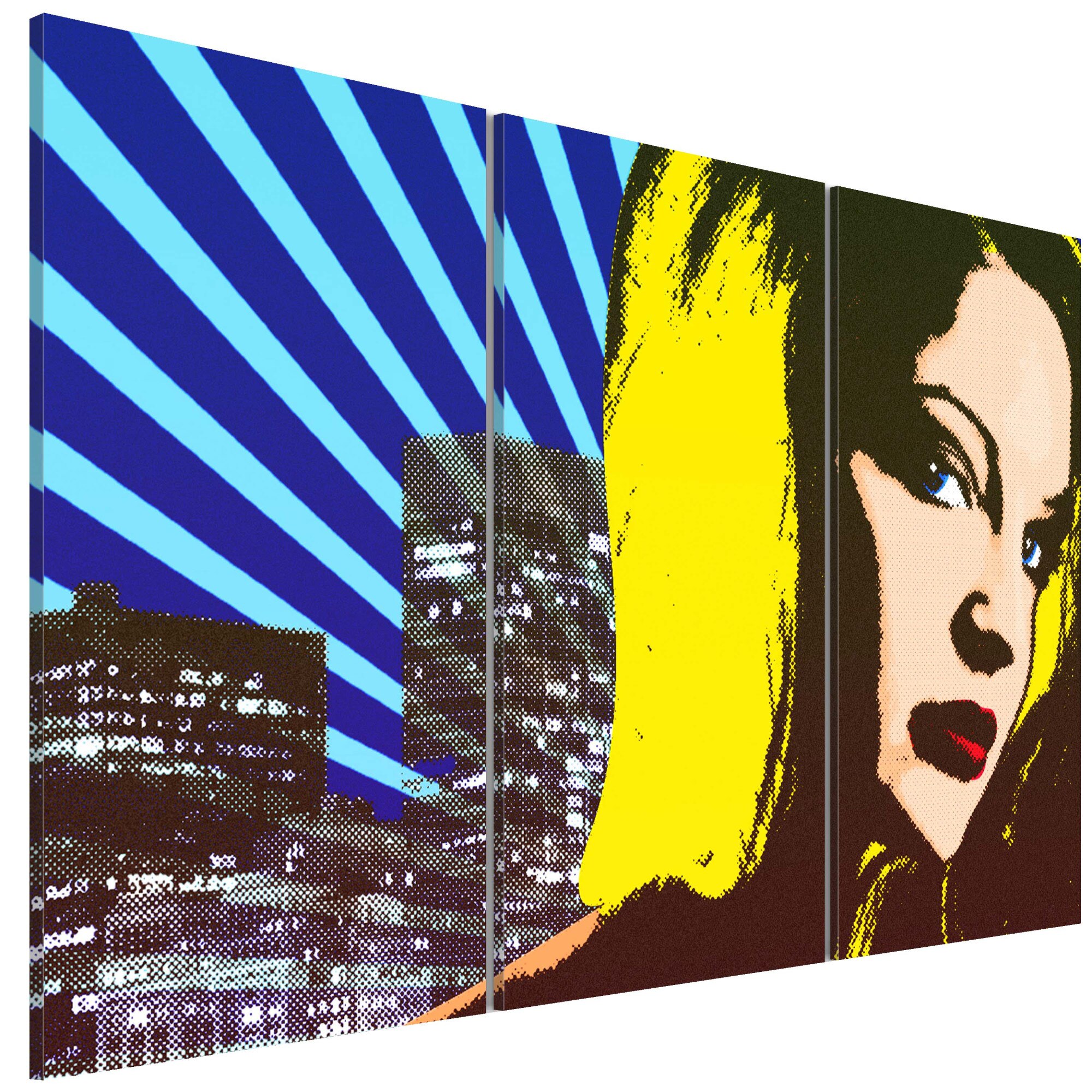 Tablou canvas 3 piese - Uite Triptic - 90 x 60 cm