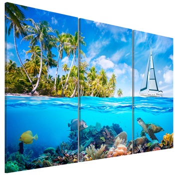 Tablou canvas 3 piese - Sarbatori Insorite - 90 x 60 cm Tablou canvas 3 piese - Sarbatori Insorite - 90 x 60 cm