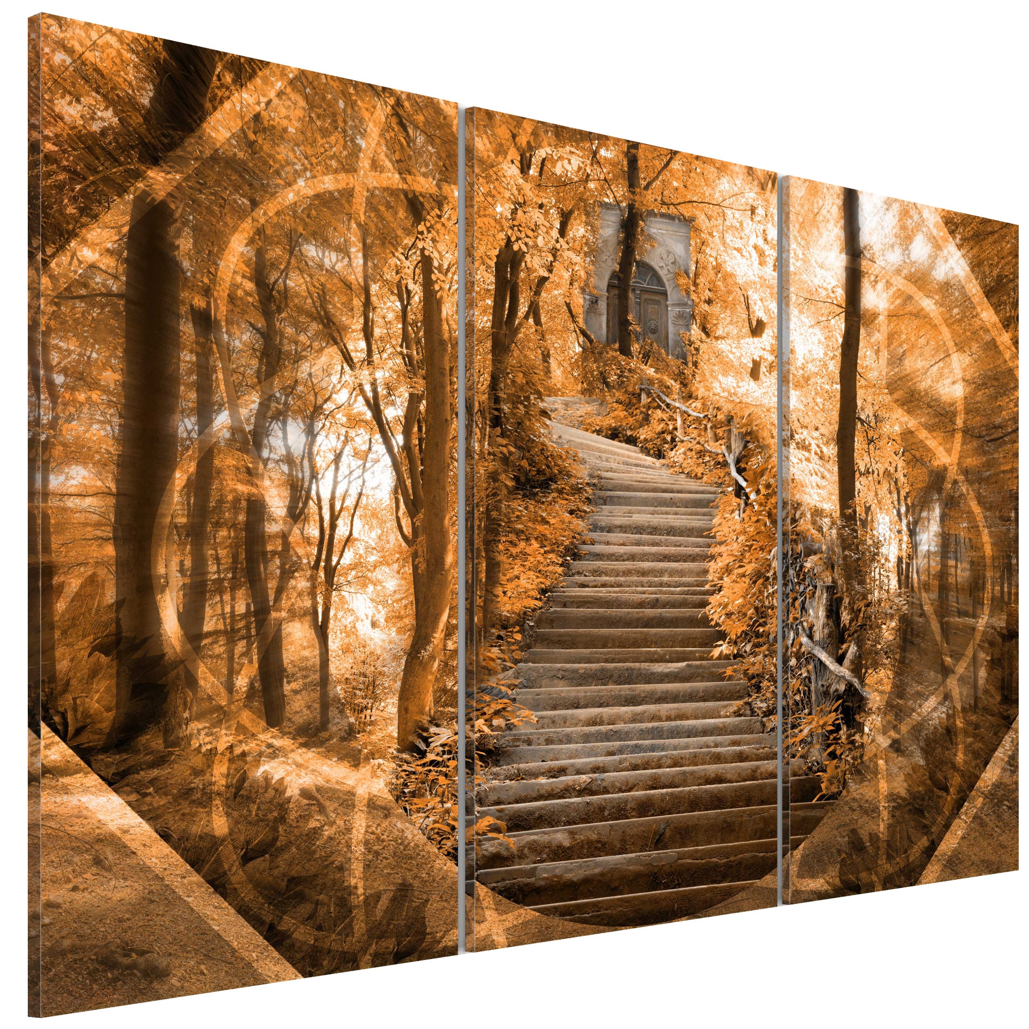 Tablou canvas 3 piese - Drumul catre Rai - 90 x 60 cm