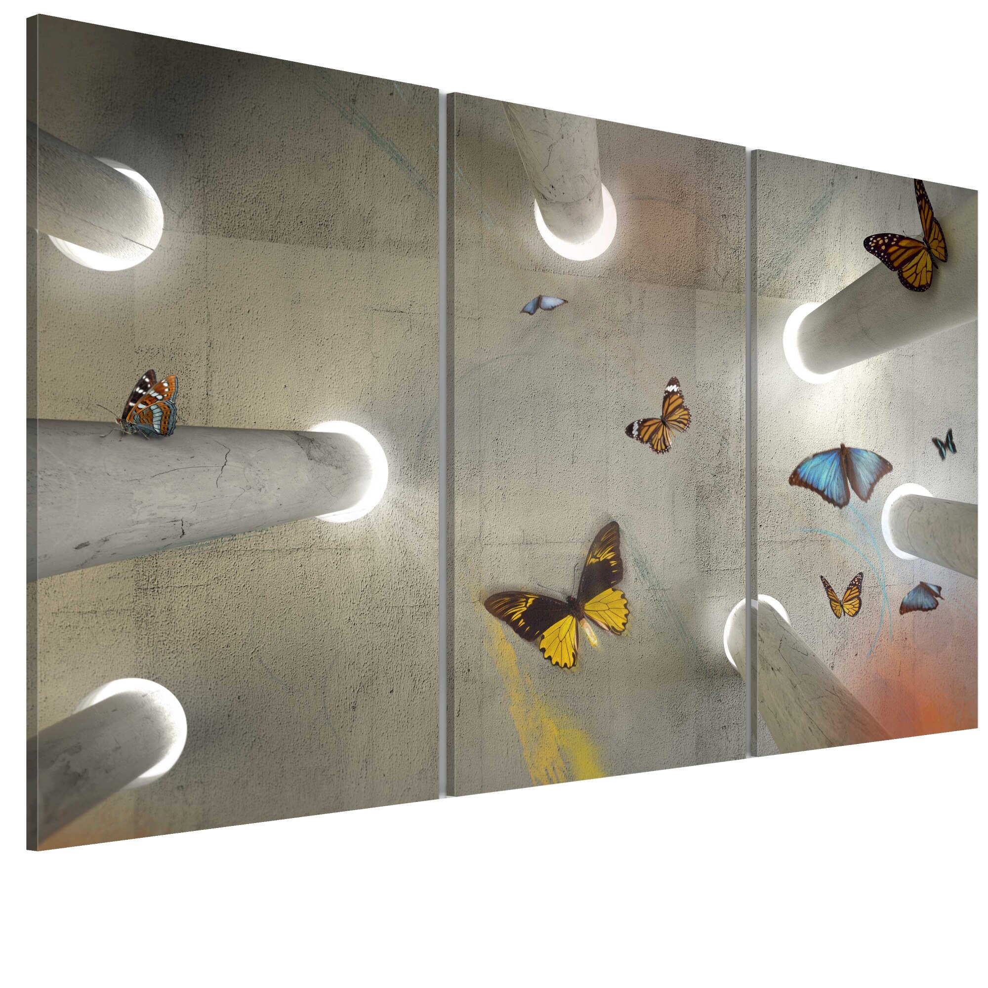 Tablou canvas 3 piese - Fii liber... - 90 x 60 cm