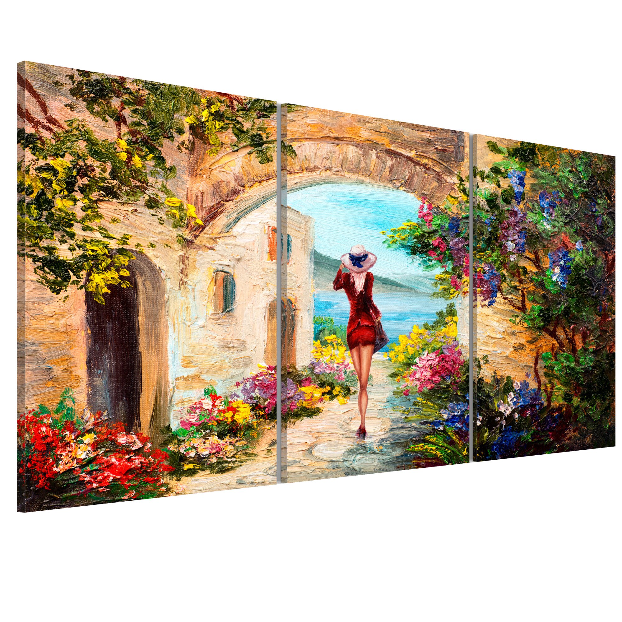 Tablou canvas 3 piese - Vara In Italia - 120 x 60 cm