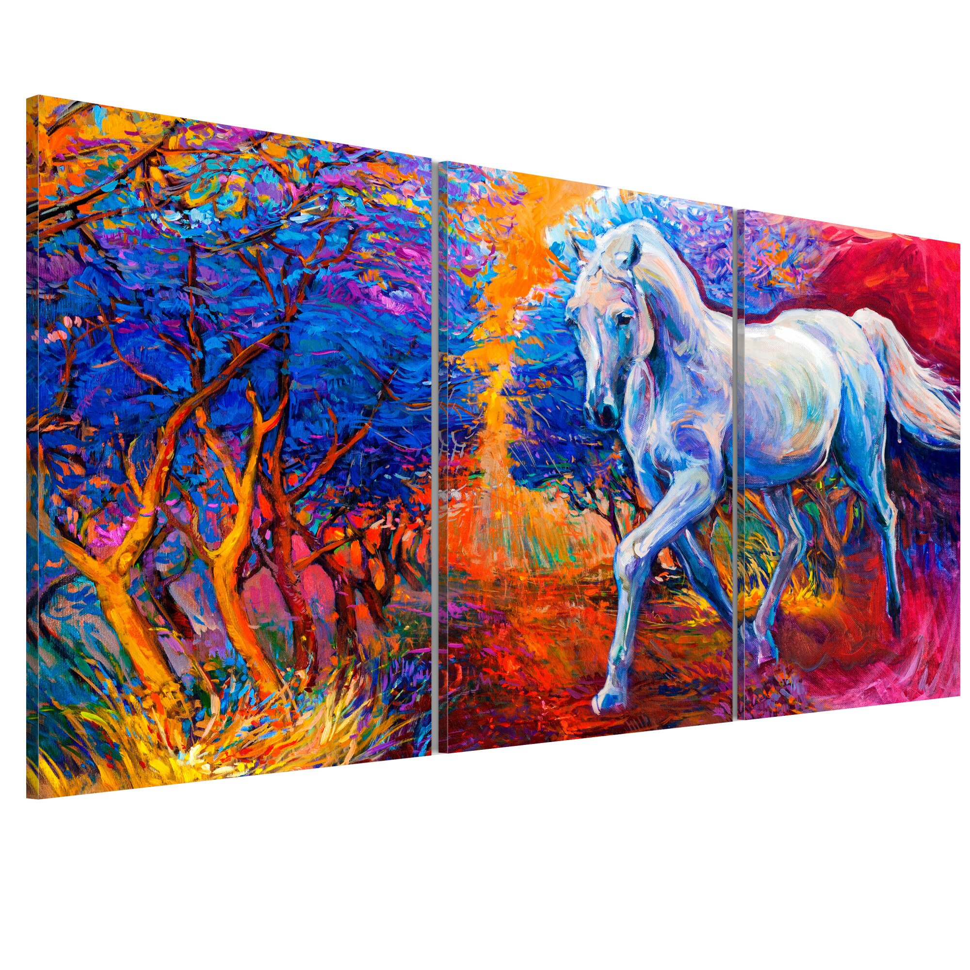 Tablou canvas 3 piese - Valea Fantasiei - 60 x 30 cm