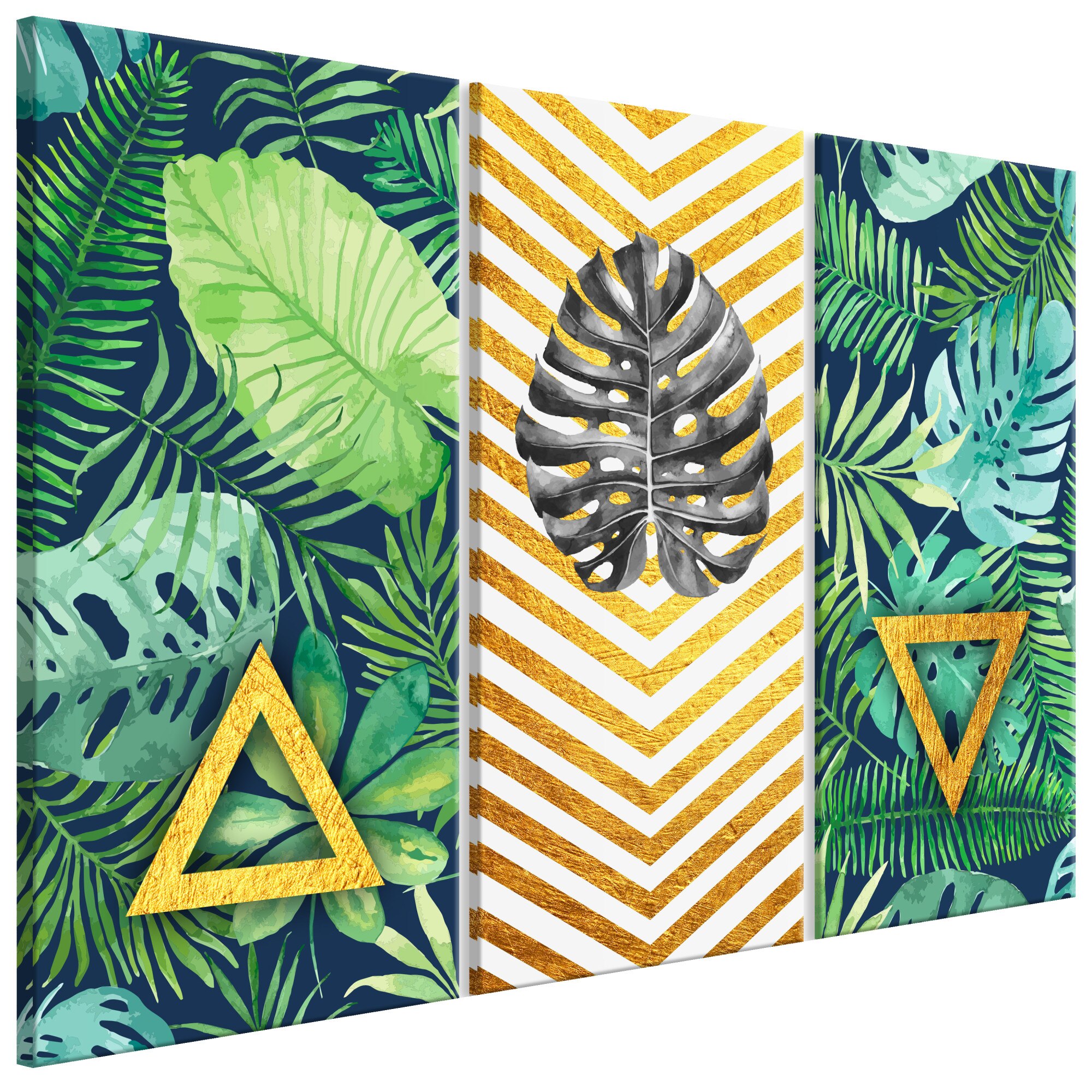 Tablou canvas 3 piese - Sus sau jos? - 90 x 60 cm