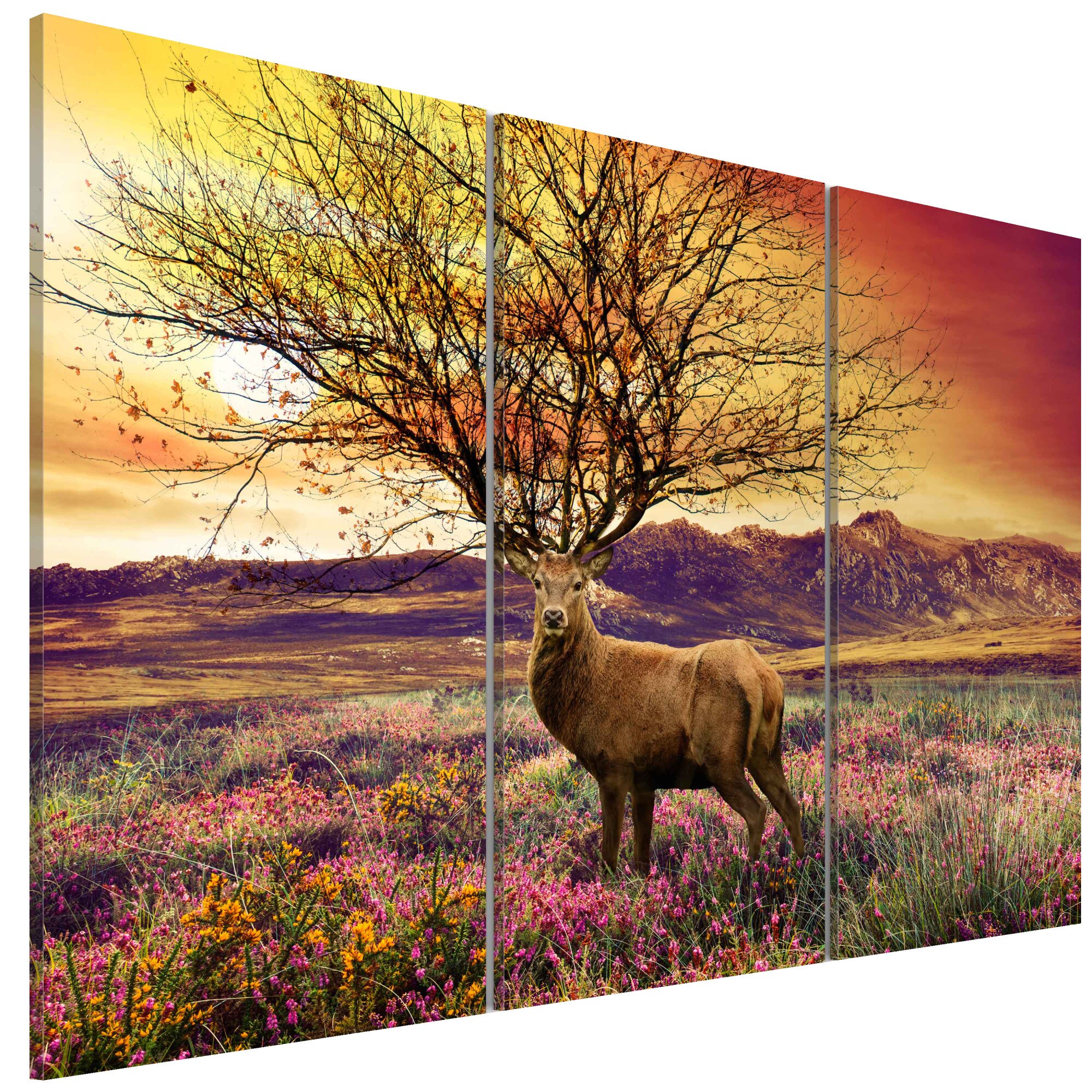 Tablou canvas 3 piese - Triptic de furnica - 90 x 60 cm