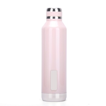 Termos cu strat vidat si inel de silicon PAITER, insulatie inox 304 strat dublu, 750 ml, roz dechis Termos cu strat vidat si inel de silicon PAITER, insulatie inox 304 strat dublu, 750 ml, roz dechis