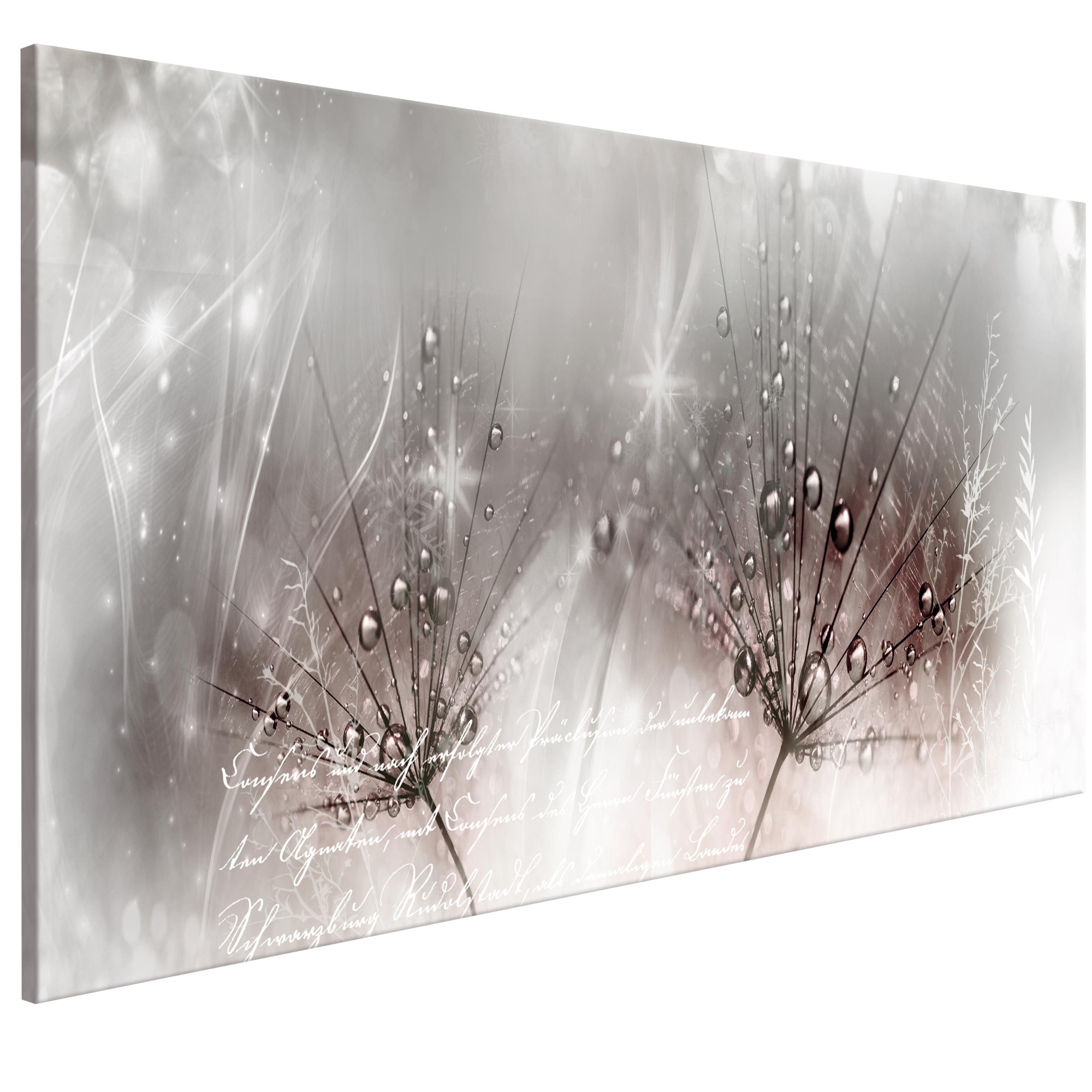 Tablou canvas - Picaturi de roz roSu Ingust - 135 x 45 cm