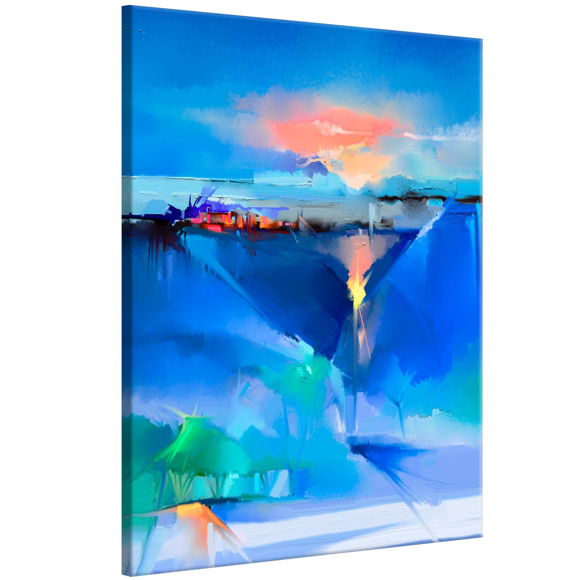 Tablou canvas - Peisajul de iarna vertical - 60 x 90 cm