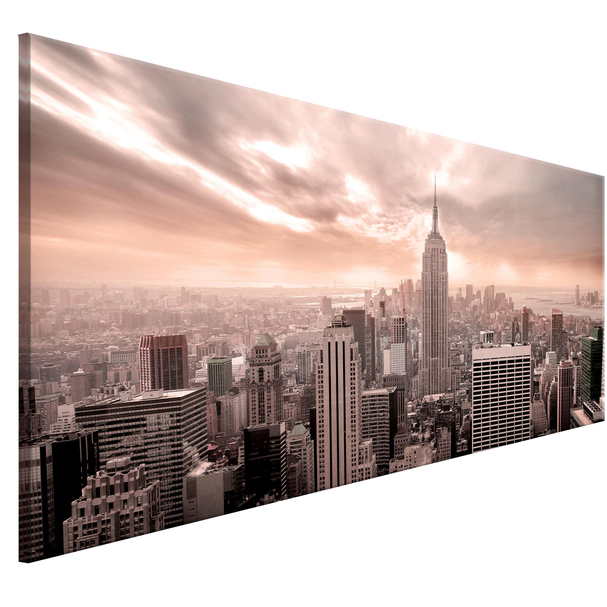 Tablou canvas - Pink Mist - 135 x 45 cm