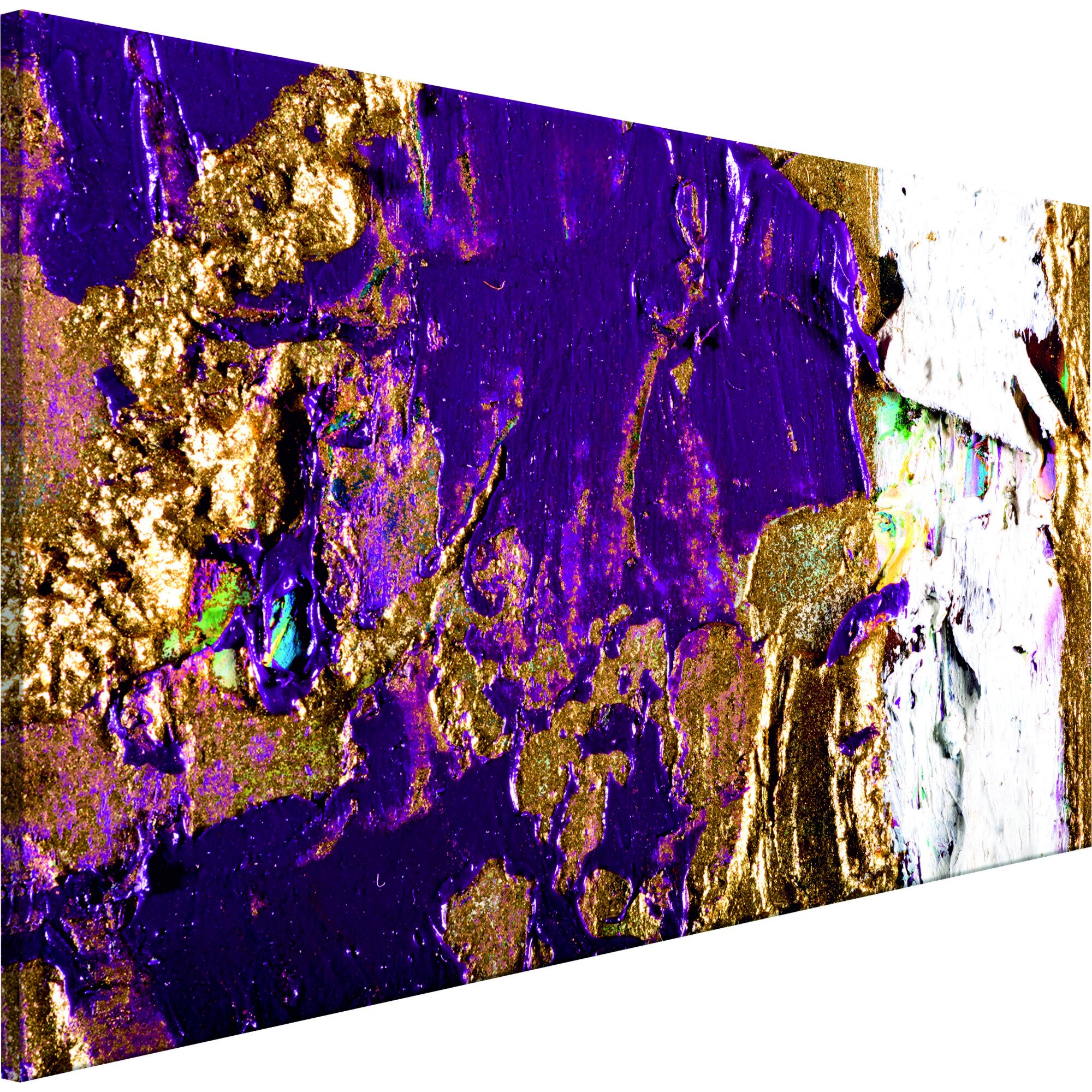 Tablou canvas - Purple Wave Narrow - 120 x 40 cm