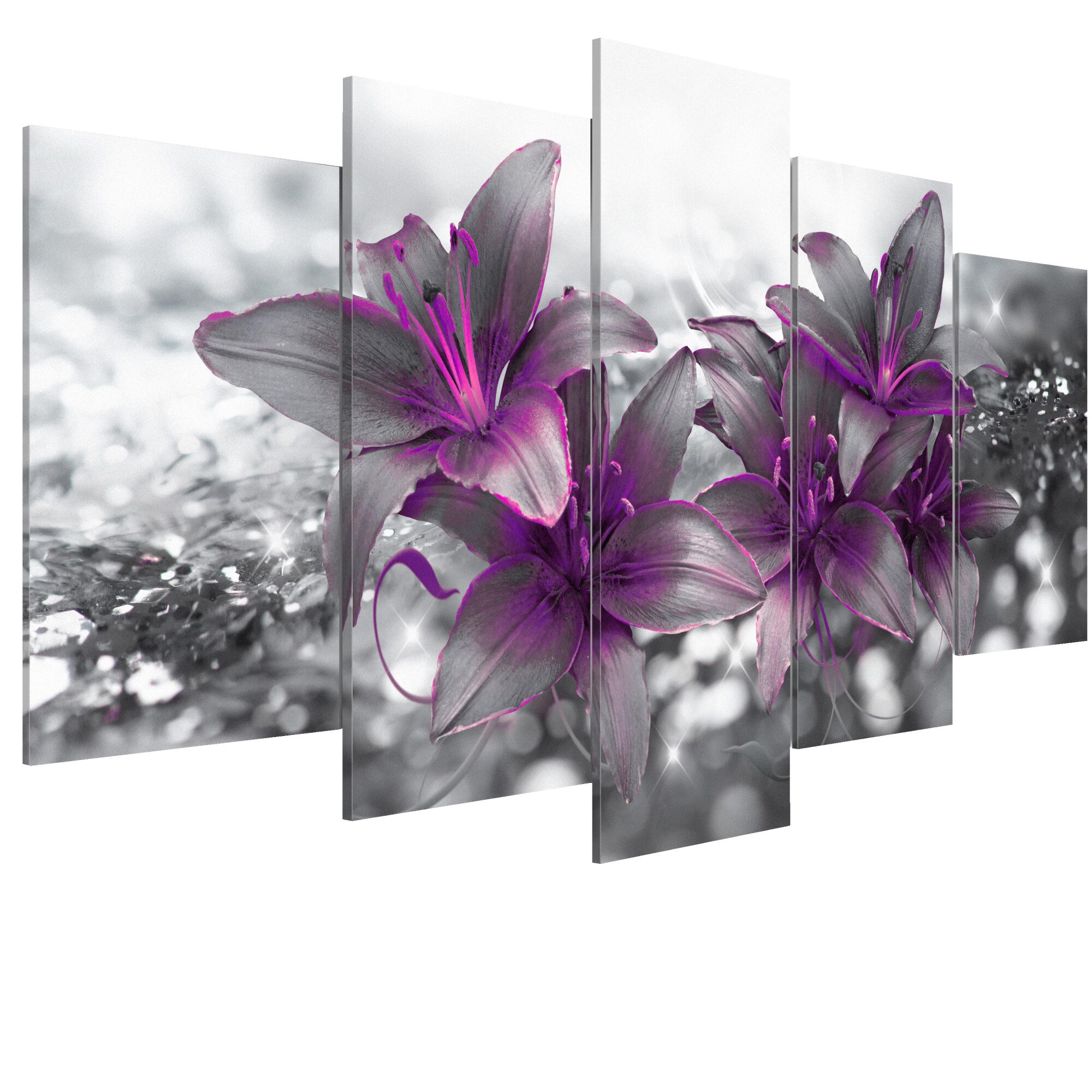 Tablou canvas 5 piese - Printesa noptii - 100 x 50 cm