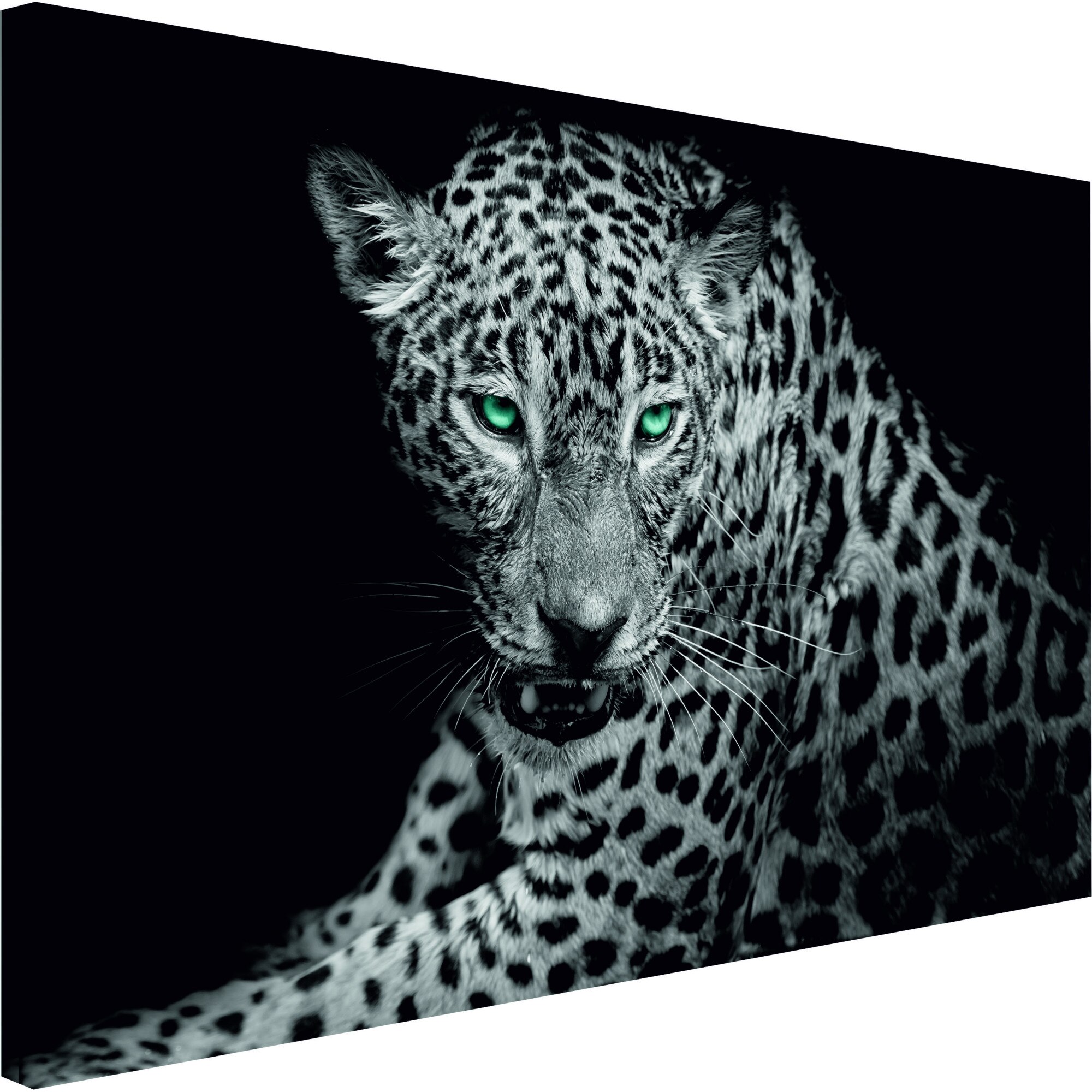 Tablou canvas - Portret de Leopard Larg - 90 x 60 cm