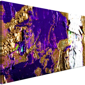 Tablou canvas - Purple Wave Narrow - 150 x 50 cm