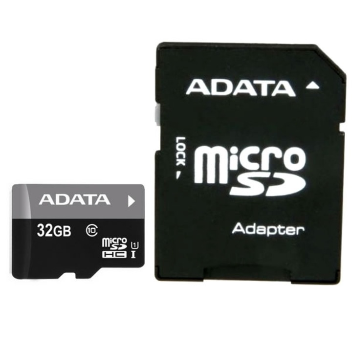 ФЛАШ КАРТА A-DATA, MicroSD 32 GB + адаптер, За SD клас 10 Secure Digital